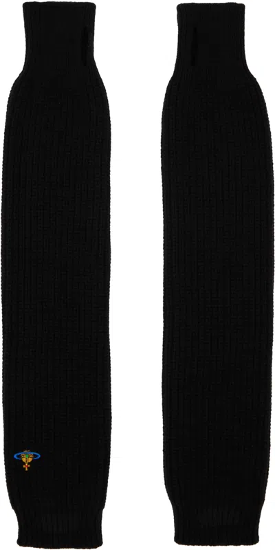 Vivienne Westwood Black Fisherman Arm Warmers In Ss24-n401