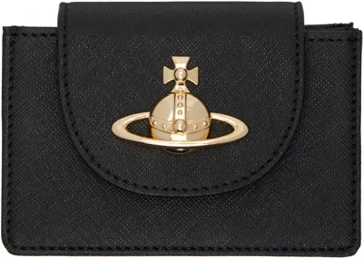 Vivienne Westwood Black Flap Card Holder