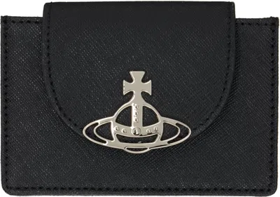 Vivienne Westwood Black Flap Card Holder