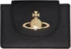 Vivienne Westwood Black Flap Card Holder In Ss25-n402
