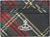 Vivienne Westwood Black Flat Card Holder In Multi