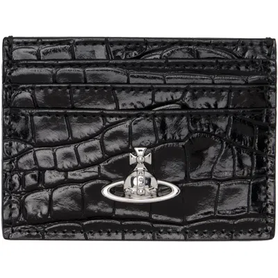 Vivienne Westwood Black Flat Card Holder