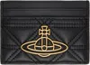 Vivienne Westwood Black Flat Card Holder In Aw24-n403