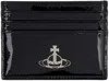 Vivienne Westwood Black Flat Card Holder In Aw24-n403