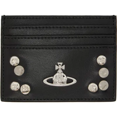 Vivienne Westwood Black Flat Card Holder In Aw26-n402 Black