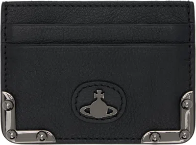 Vivienne Westwood Black Flat Orb Card Holder
