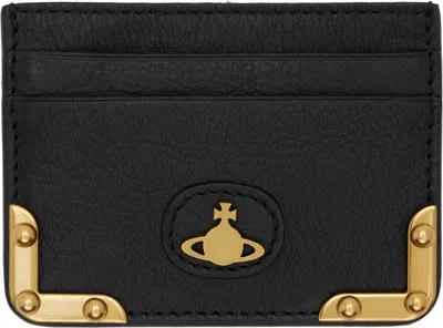 Vivienne Westwood Black Flat Orb Card Holder