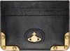 Vivienne Westwood Black Flat Orb Card Holder In Ss25-n401