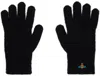 Vivienne Westwood Black Fluffy Gloves In Black