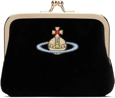 Vivienne Westwood Black Frame Coin Pouch In N401 Black