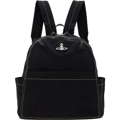 Vivienne Westwood Black George Medium Backpack