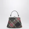 Vivienne Westwood Black Granny Bag With Tartan Pattern