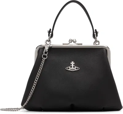 Vivienne Westwood Granny Frame Handbag In Black