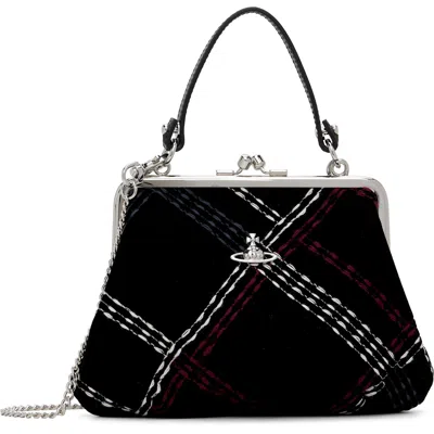 Vivienne Westwood Black Granny Frame Bag In N208 Black/multicolo