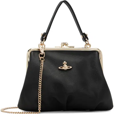 Vivienne Westwood Black Granny Frame Bag In N402 Black