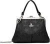 Vivienne Westwood Black Granny Frame Bag In Ss25-n403