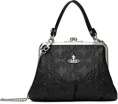 Vivienne Westwood Black Granny Frame Bag In Ss25-n403