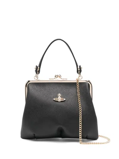 Vivienne Westwood Black Granny Frame Clutch