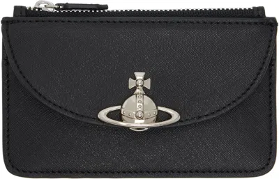Vivienne Westwood Black Half Moon Card Holder