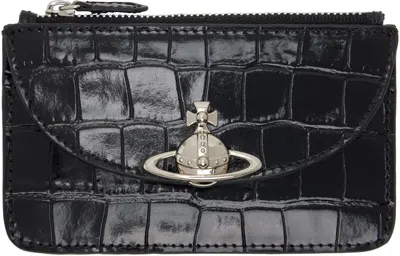 Vivienne Westwood Black Half Moon Card Holder