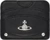 Vivienne Westwood Black Half Moon Flat Card Holder
