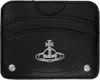 Vivienne Westwood Black Half Moon Flat Card Holder In N403 Black