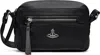 Vivienne Westwood Mens Black Hannah Faux-leather Cross Body Bag In Black