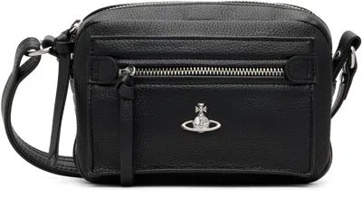 Vivienne Westwood Leather Hannah Cross-body Bag In Black