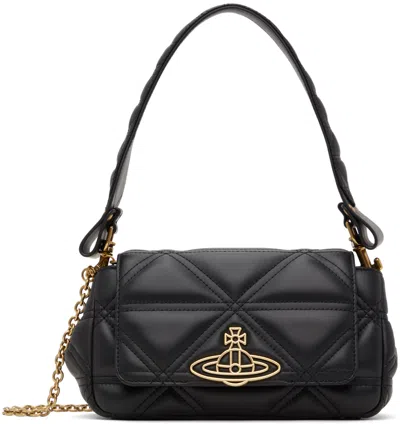 Vivienne Westwood Black Hazel Medium Bag In Aw24-n403