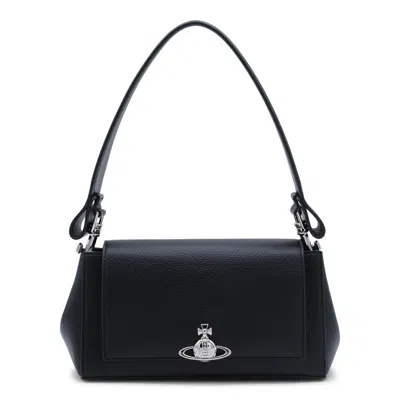 Vivienne Westwood Black Hazel Small Shoulder Bag