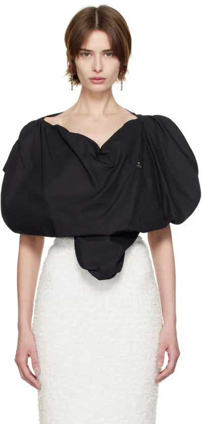 VIVIENNE WESTWOOD BLACK HEART BLOUSE