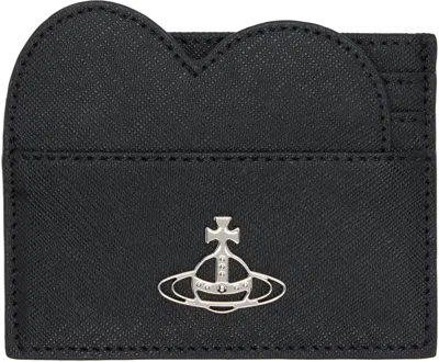 Vivienne Westwood Black Heart Card Holder