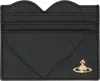 Vivienne Westwood Black Heart Card Holder In Black