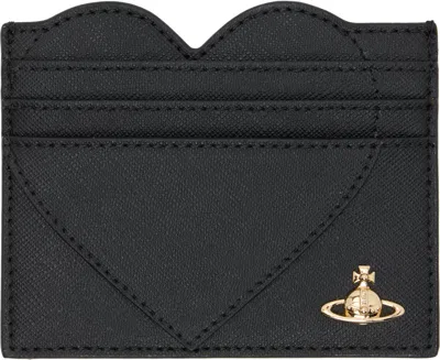 Vivienne Westwood Black Heart Card Holder