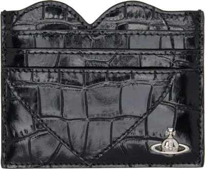 Vivienne Westwood Black Heart Card Holder