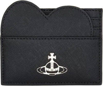 Vivienne Westwood Black Heart Card Holder