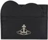 Vivienne Westwood Black Heart Card Holder In Aw24-black