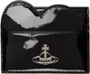 Vivienne Westwood Black Heart Card Holder In Aw24-n403