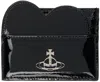 Vivienne Westwood Black Heart Card Holder In N403 Black