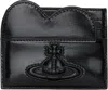 Vivienne Westwood Black Heart Card Holder In N404 Black Inj Orb