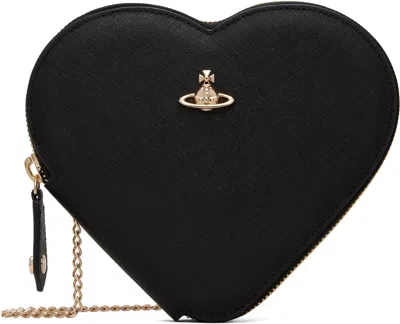 Vivienne Westwood Black Heart Crossbody Bag
