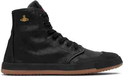 Vivienne Westwood Black High-top Animal Gym Sneakers