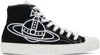 Vivienne Westwood Black High-top Canvas Plimsoll Sneakers In Ss25-n401