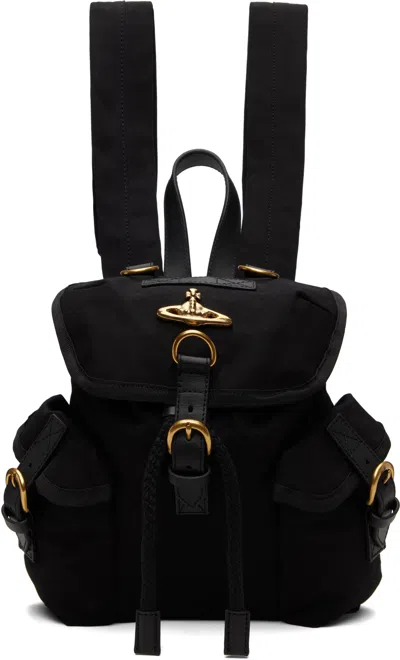 Vivienne Westwood Black Highland Small Backpack