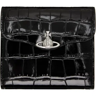 Vivienne Westwood Black Hunter Flap Wallet