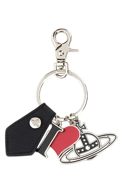 Vivienne Westwood Black I Love Orb Keyring