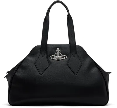 Vivienne Westwood Black Large Yasmine Duffle Bag In Aw24-n403
