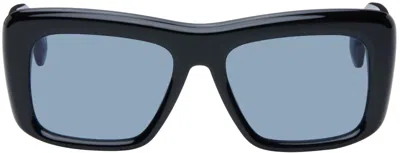 Vivienne Westwood Black Laurent Sunglasses In 001 Gloss Black
