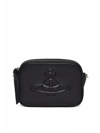 Vivienne Westwood Black Leather Anna Camera Bag