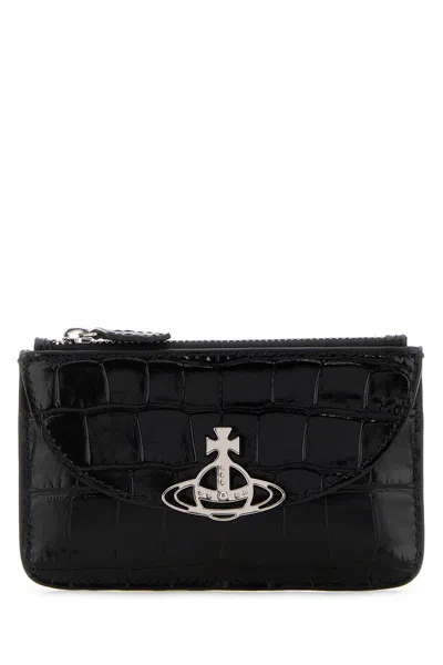 Vivienne Westwood Black Leather Coin Purse
